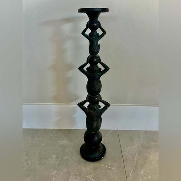 Three monkey candle holder - Picture 2 of 12